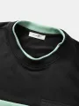 ChArmkpR Mens Smile Face Print Patchwork Crew Neck Pullover Sweatshirts