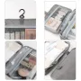 Portable Travel Foldable Waterproof Storage Toiletry Bag Wet Dry Separation Cosmetic Organizer Multifunctional Multi-Pocket Makeup Bag