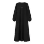ZANZEA Women Abaya Casual Maxi A-Line Sundress Kaftans Lantern Sleeve O-Neck Plain Dress