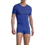 INCERUN Mens Jumpsuit Thin Stretch Comfort Zipper Short Sleeve One-piece Shorts Homewear for Men Large Size S-5XL