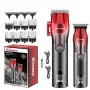 MARSKE 2 In 1 Electric Hair Clipper Set for Men Cordless Rechargeable Trimmer Kit with LCD Display 6500 RPM