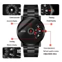 AIYIASHI Personalized Simple Waterproof Quartz Watches for Men Fashionable Business Casual Stainless Steel Men's Wristwatch
