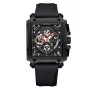 CRRJU Men's Sports Watch, Multifunctional Chronograph Wrist Watch for Business Men, Waterproof Square Male Quartz Watch with a Box, Ideal choice for Men's Gifts