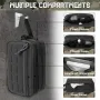 Men's Multifunctional Toiletry Bag Waterproof Compartment EDC Tool Storage Bag Skin Care Shaving Hygienic Organizer for Outdoor Travel Adventures