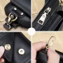 BULLCAPTAIN Men's Genuine Leather Waist Bag Casual Fashion Small Business Bag Multifunctional 7-inch Mobile Phone Bag