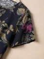 ZANZEA Plus Size Women's Shirt Cotton Linen Printed Casual Short Sleeve O Neck Loose Blouse Summer Daily Top for Women