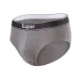 Cuecas triangulares masculinas 5 peças, moda com letras, cinto elástico, confortável, macias e respiráveis, para dormir diariamente