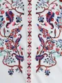 ZANZEA Plus Size Women Blouse Ethnic Style Print Round Neck Long Sleeve Bohemia Button Shirt For Women
