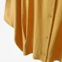 ZANZEA Cotton Solid Button Lapel Ruched Casual Blouse