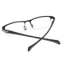 Anti-blue Light Ultra-light Mens Business Half Rimless Reading Glasses Metal Rectangular Presbyopia Glasses Classic Readers