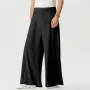INCERUN Mens Pants Solid Color Loose Fit High Waist Tie Straight Leg Pants for Men Casual Comfy Male Trousers
