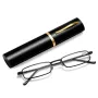 Portable Mini Lightweight Reading Glasses with Pen Tube Case Anti-blue Light Presbyopic Glasses Metal Case Women Men Eyeglasses +1.5-+3.5