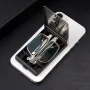 2 in 1 Portable Folding Reading Glasses with Metal Glasses Case Mobile Phone Holder HD Anti-Fatigue Anti-blue Light Presbyopic Glasses