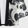 ChArmkpR Mens Japanese Wave Print Open Front Loose 3/4 Sleeve Kimono
