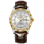 POEDAGAR Luxury Business Men Watches Waterproof Luminous Leather Quartz Watch Fashion Date Week Men's Wristwatch