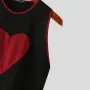 INCERUN Mens Tops Men's Fashion Chest Love Pattern Vests Summer Daily Casual Patchwork Sleeveless Top S-5XL