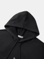 ChArmkpR Mens Hooded Sweatshirts Japanese Cat Print Contrast Patchwork Drawstring Hoodies