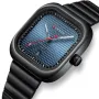 CURREN 36MM Large Dial Fashion Square Men's Quartz Watch Waterproof Luminous Calendar Clock Stainless Steel Business Casual Wristwatch