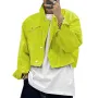 INCERUN Men Solid Color Long Sleeve Jackets Daily Casual Short Jacket for Men Sterrtwear Top Plus Size Spring Fall
