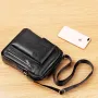 WEIXIER Men's Crossbody Bag PU Leather Hand Bag for Men Messenger Bags Waterproof Backpacks Business Casual Single Shoulder Bag