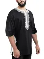 INCERUN Plus Size Mens Ethnic Style Half Sleeve V Neck Casual Shirts