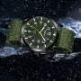 BIDEN 12/24Hours Scale Calendar Quartz Watch Outdoor Sports Luminous Waterproof Nylon Strap Men Wrist Watches