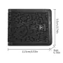 BULLCAPTAIN Men's Genuine Leather Wallet Business Casual Cash Clip Multifunctional RFID Antimagnetic Multi-Card Slot Coin Purse