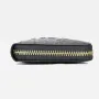 Ekphero Genuine Leather Crocodile Texture Wallet Unisex Long Business Handheld Bag Zipper Card Holder Fashion Cowhide Money Clip Purse
