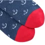 5 Pairs Fashion Colorful Men's Business Dress Socks High Quality Stripe Dots Anchor Large Size Men Cotton Socks Soft Breathable Elastic Long Socks