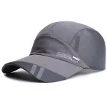 Men Lightweight Quick Dry Breathable Baseball Cap Cool Mesh Outdoor Sports Sun Protection Duckbill Cap for Summer Running Fishing Riding Travel