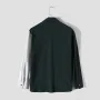 ChArmkpR Mens Smile Embroidered Patchwork Corduroy Long Sleeve Shirts