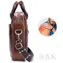 BULLCAPTAIN Briefcase Shoulder Messenger Bags Men's Genuine Leather 14-inch Laptop Bag's Men's Briefcase Office Business Handbag