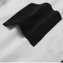 Camisas de ocio transpirables con un solo bolsillo y parches en contraste para hombre