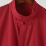 INCERUN Pria Katun Linen Lengan Pendek Kemeja Warna Solid Nyaman Longgar Kasual Kerah Berdiri Atasan untuk Pria Ukuran Besar Musim Semi Musim Gugur