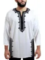 INCERUN Plus Size Mens Ethnic Style Half Sleeve V Neck Casual Shirts