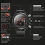 MEGIR Men Multi-functional Watch Sports Chronograph Wristwatch Waterproof Calendar Quartz Watch Comfortable Silicone Strap
