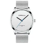 CRRJU Men Watches Luxury Business Quartz Watch Fashion Waterproof Wristwatch, Ideal choice for Gifts