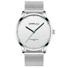 CRRJU Men Watches Luxury Business Quartz Watch Fashion Waterproof Wristwatch, Ideal choice for Gifts