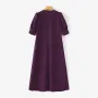 ZANZEA Women Vintage Fashion Solid Casual V-Neck Short Sleeve Dress Loose Fit with Side Pockets