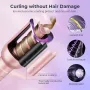 MOERAE Automatic Curling Iron, Curling Iron 23 mm Curling Iron with Negative Ions 3 Temperature Anti-Scald Design Intelligent Automatic Curling Iron