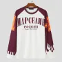 INCERUN - Camiseta informal de manga larga con bloques de color para hombre, estilo holgada, cuello redondo, para carreras, tallas S-5XL