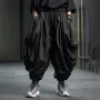 INCERUN Mens Pants Drawstring Harlan Trousers Fashion Solid Color Loose Fit Streetwear Male Pants