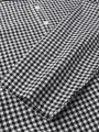 Women Casual Plaid Half Button Front Long Sleeve Maxi Dresses