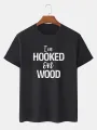 ChArmkpR Mens Letter Slogan Print Crew Neck Casual Short Sleeve T-Shirts