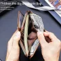 BULLCAPTAIN Men's Genuine Leather Wallet Multi Card Bag Large Capacity Bifold Wallet Credit Card Holder Multi Card Slots Coin Purse Money Clip Wallet for Men