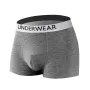 4 piezas de ropa interior para hombre, calzoncillos bóxer de algodón de cintura media, transpirables, cómodos y elásticos, pantalones cortos deportivos.