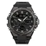 SANDA Men Quartz Watch Waterproof Sport Wristwatches Multifunctional Outdoor Luminous Electronic Watch - Dual Display, Calendar, Alarm Clock, Stopwatch