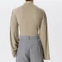 INCERUN Men's Layered Design Swing Collar Long Sleeve Tshirt Comfy Soft Loose Fit Sleeve T-Shirt for Men Plus Size