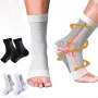 1 Pair Neuropathy Compression Socks for Pain Relief Plantar Fasciitis Ankle Brace for Women and Men,Full Open Toe Compression Sockliner Outdoor Sports Fitness Sweat Absorbent Breathable