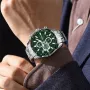 CRRJU Business Men's Watches Fashion Luxury Stainless Steel Quartz Watches Waterproof Chronograph Multifunctional Watches